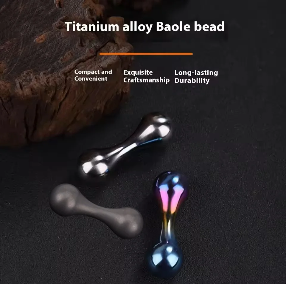 Baole Zhu Fingerbone Titanium Alloy Fingertip Gyroscope Begleri Toy Fingerbone Extreme EDC Stress Relief Autism ADHD Cool