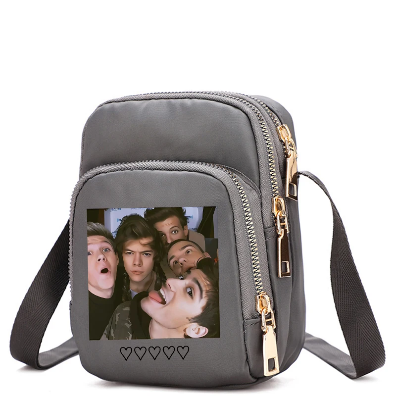 One Direction Crossbody Bag Boy Band Women Shoulder Bags Tote Bag Female Underarm Phone-Bag Fashion Collocation Trendy