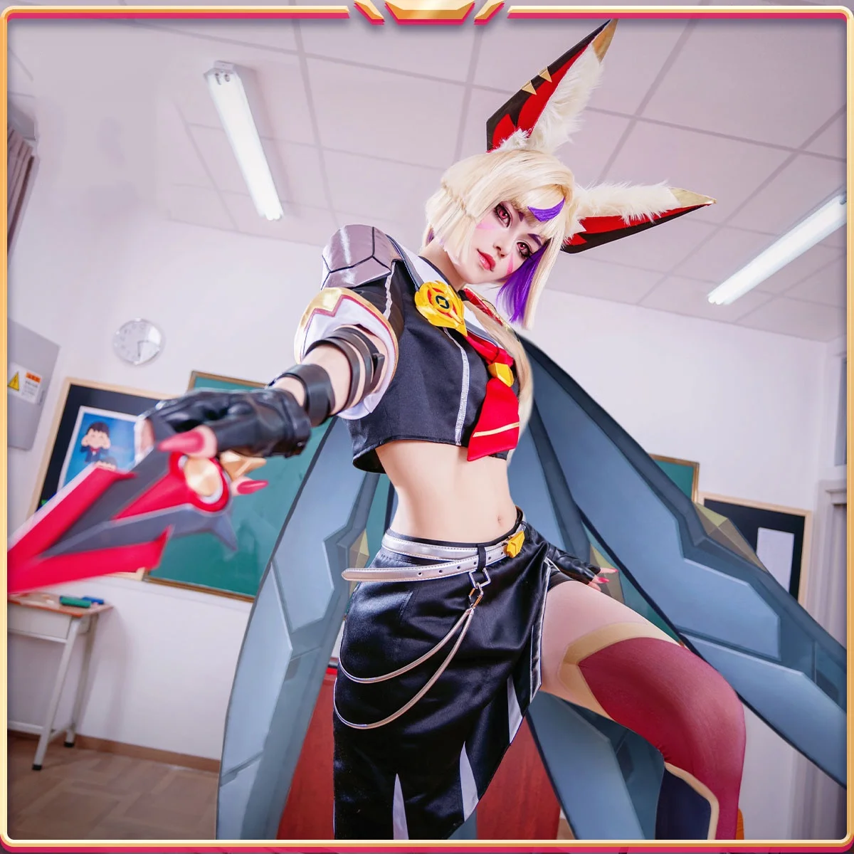 

LOL Combat Academy Xayah Cosplay Costume For Halloween Christmas Festival Hero Xayah Role Play Comic Con Combat Game Dress 2025