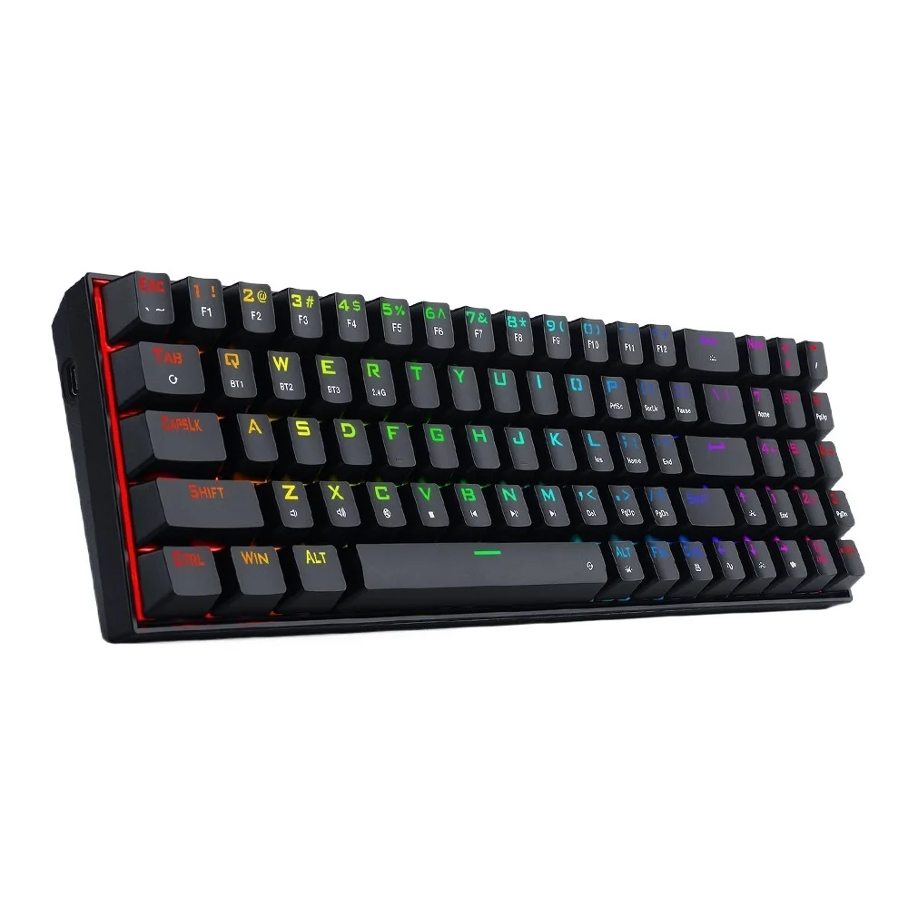 Go! Zed Pro K627P RGB Support Bluetooth 5.0 2.4G wireless USB 3 mode Mechanical Gaming Keyboard 78 Keys Compute PC