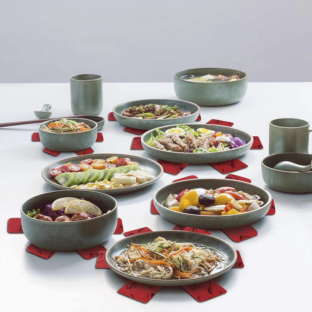 

15/12Pcs Pot Pan Protectors Non-stick Divider Pads Prevent Scratching Separate Protect Surfaces for Cookware Kitchen Accessories