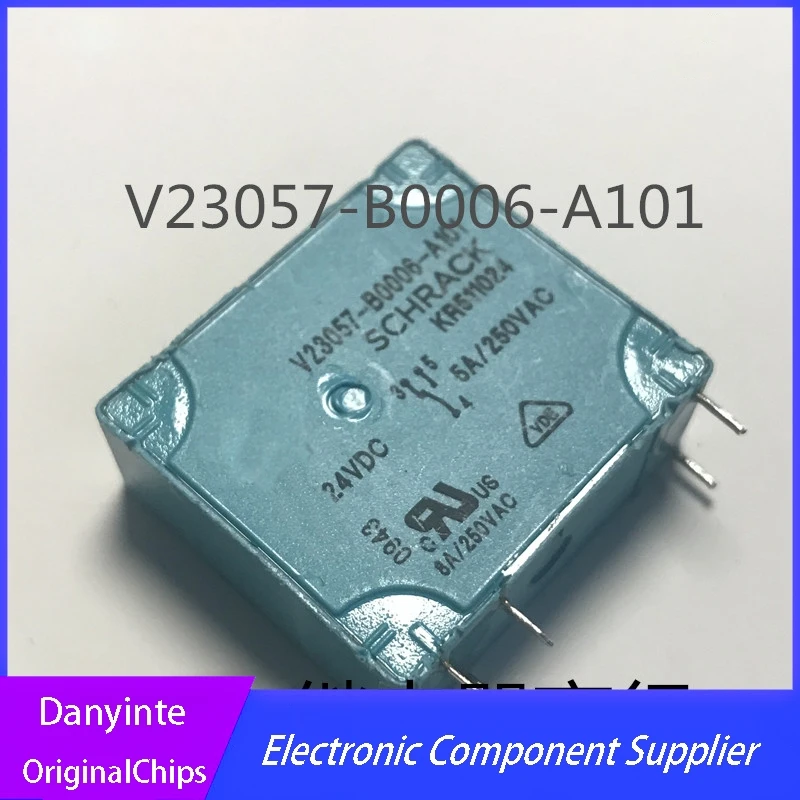 

New 1Pcs/LOT V23057-B0006-A101-24VDC V23057-B0006-A101 24VDC KR511024 24V 5A 250VAC 5PIN