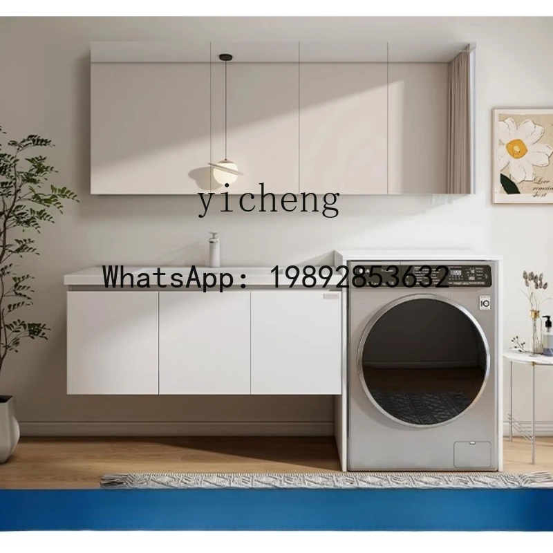 AA  stainless steel rock slab seamless basin washing  integrated cabinet bathroom cabinet toilet wash basin cabinet