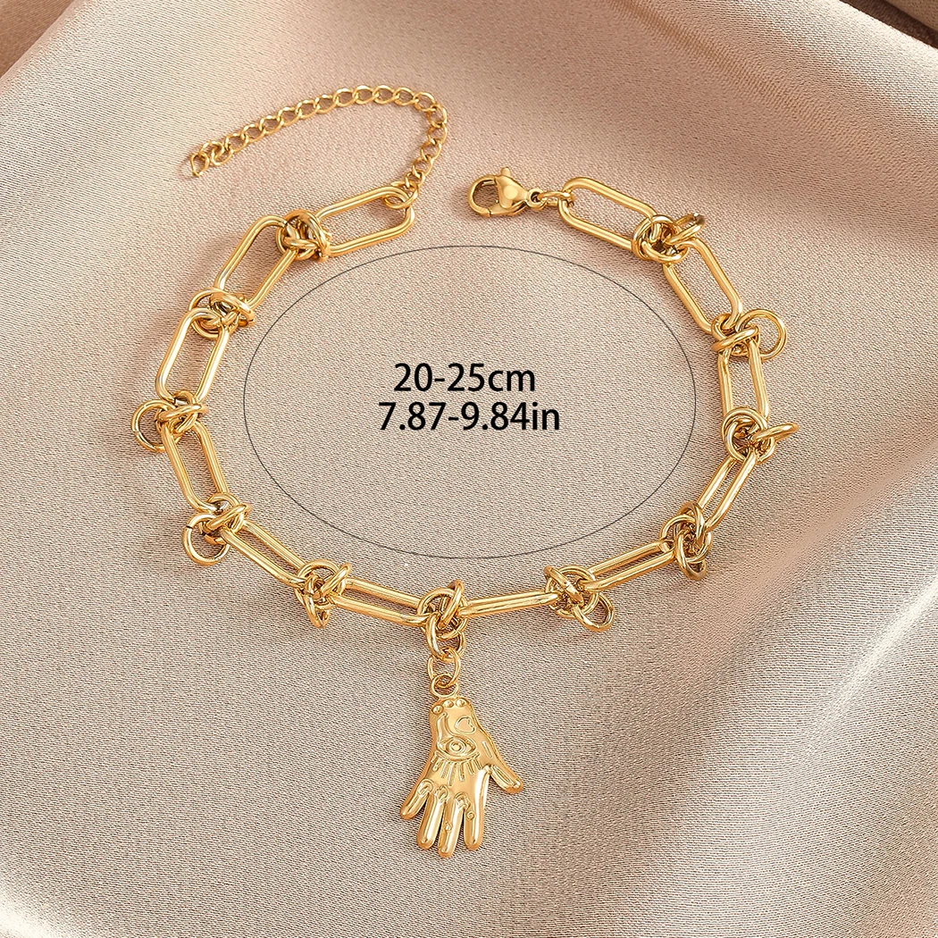 Chandler Hand Palm Charm Bracelets for Women Girls Party JewelryAccessories Gift