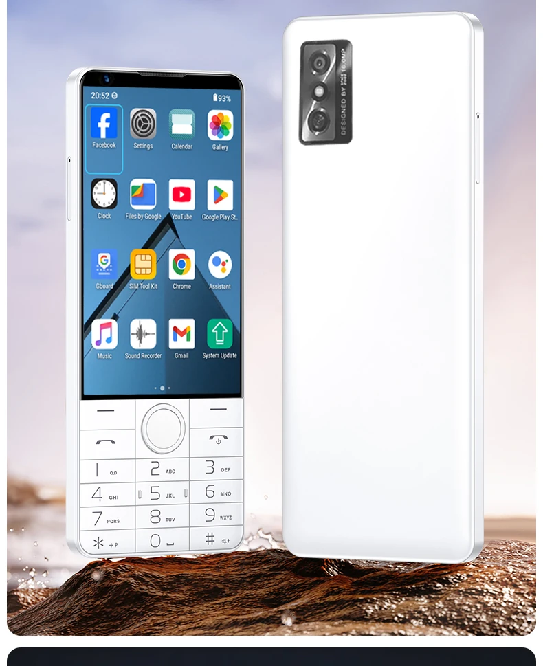 DOOV R70 4G Android Phone Google Play Smartphone Dual SIM 6GB RAM 128GB Storage 4.0" IPS Display Physical Keyboard Mobile Phone