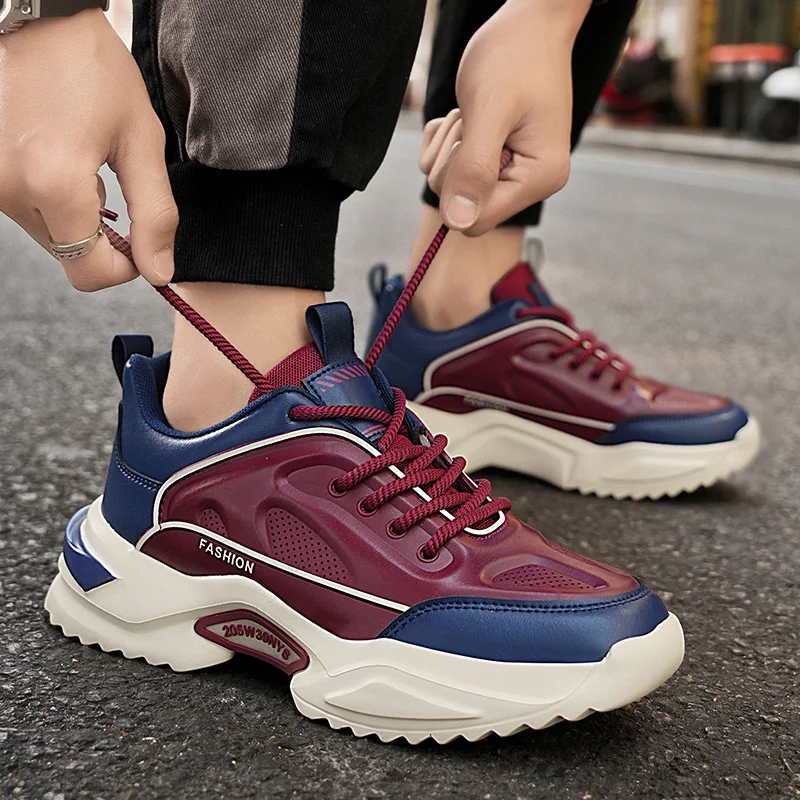 

Autumn & Winter New Style Men's Shoes - Teenager Sports Running Casual Shoes, Platform Elevator Dad Shoes