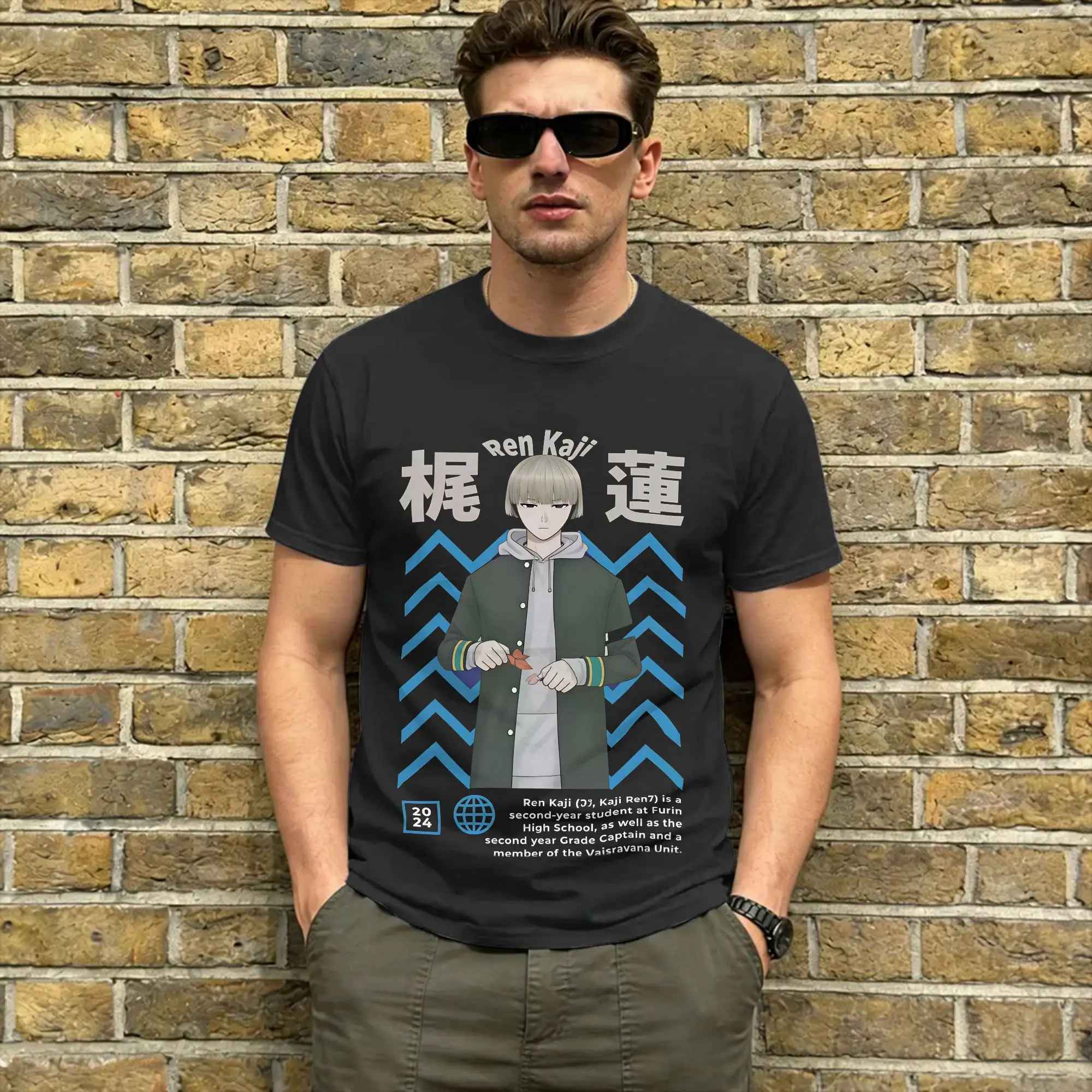 Ren Kaji 100% Cotton T-Shirt For Adult Beach Wind Breaker Y2K Fun T-Shirts Comfortable Fashion Tees Oversized Dropshipping Tops
