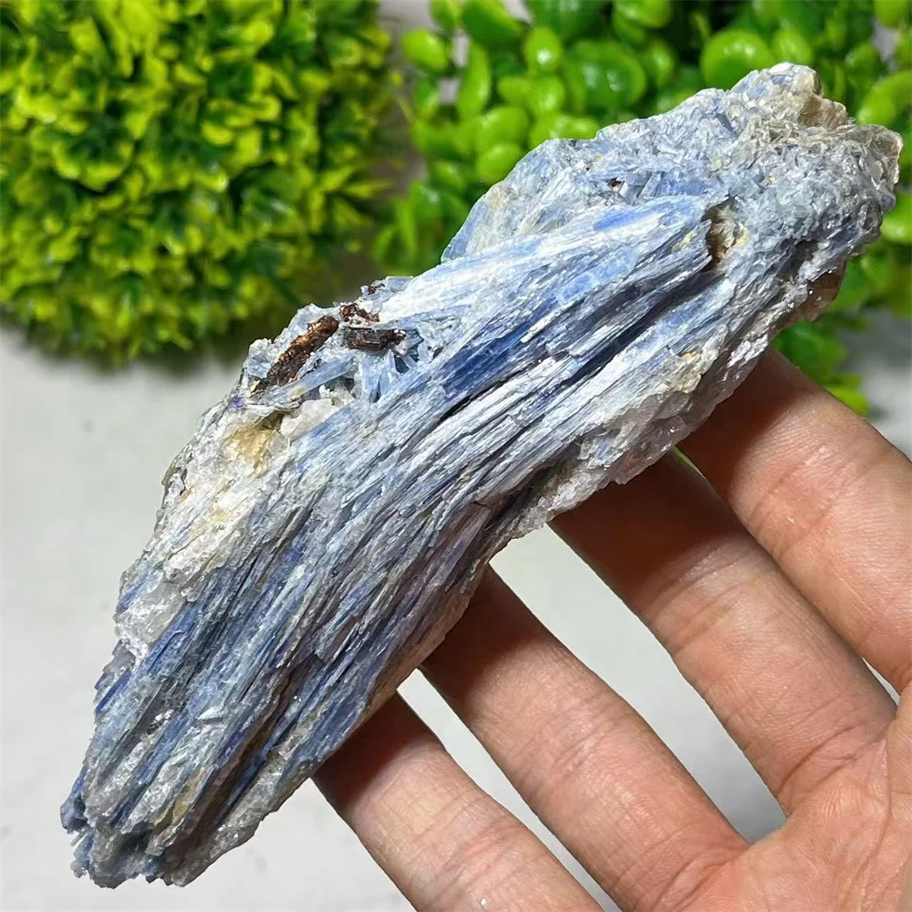 Crystal Natural Blue Kyanite Gemstone Specimen Raw Stone Quartz Chip Wicca Spiritual Calcite Collect Home Decorated Healing