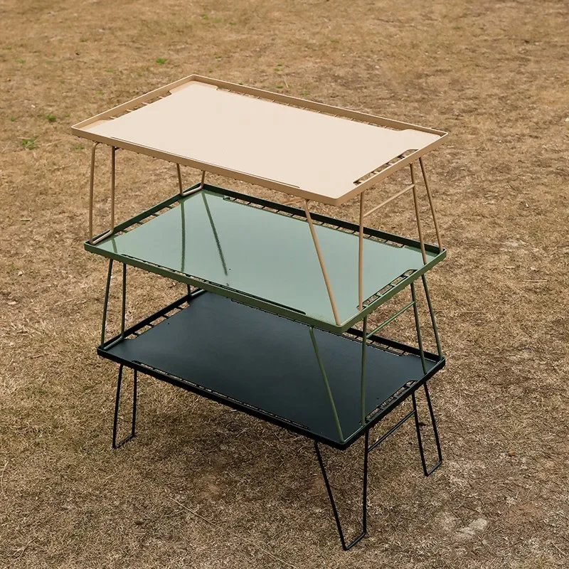Leisure Style Small Equipment Camping Table Folding Picnic Portable Outdoor Table Coffee Barbecue Nature  Furniture