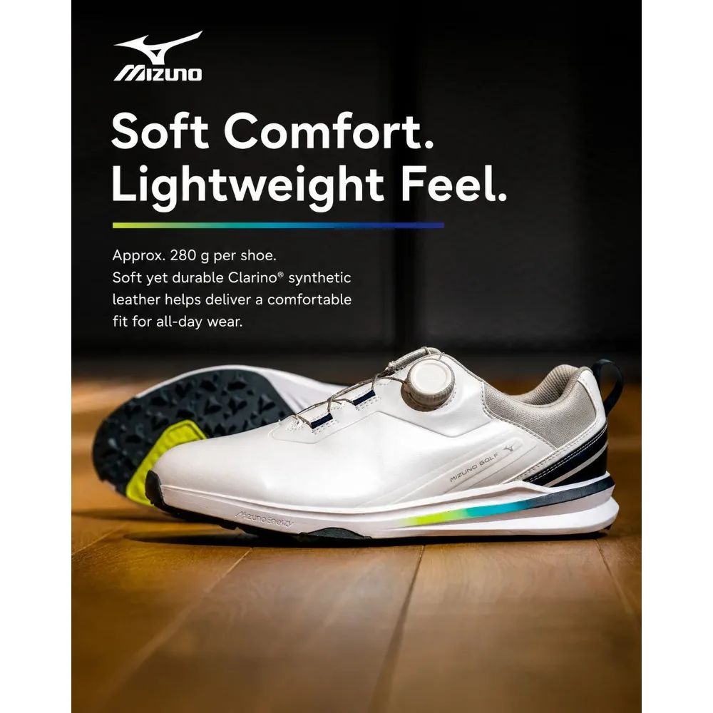 2026 New Mizuno Golf Shoes Mens BOA Closure Spikeless Trainers Anti-Slip Comfortable Athletic Outdoor Sports Sneakers 51GM265101 view 5
