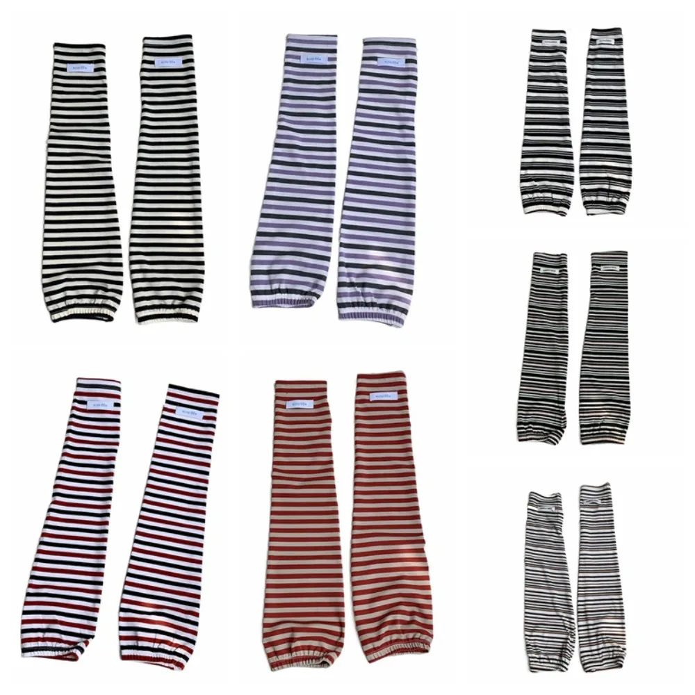 通気性のあるアームプロテクションストライプアイススリーブルーズ抗UV日焼け止めスリーブ弾性UV断熱夏サイクリングスリーブ夏