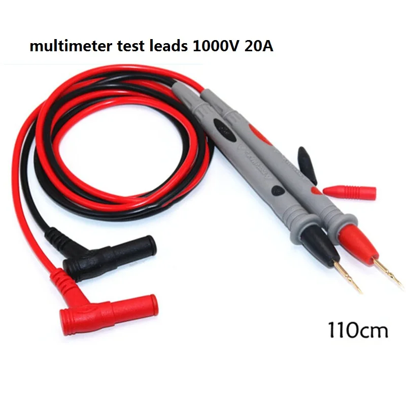 1 Pair Probes Multimeter Test Leads 20A 1000V Needle Tip Meter Digital Multimeter Oscilloscope Gold-plated Copper Needle Test image 6
