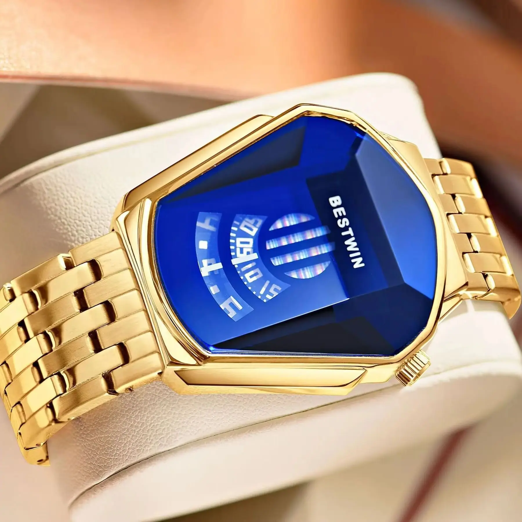 

Лучший бренд, роскошные часы для мужчин, мужские наручные часы из нержавеющей стали, водонепроницаемые кварцевые мужские часы reloj hombre с коробкой reloj