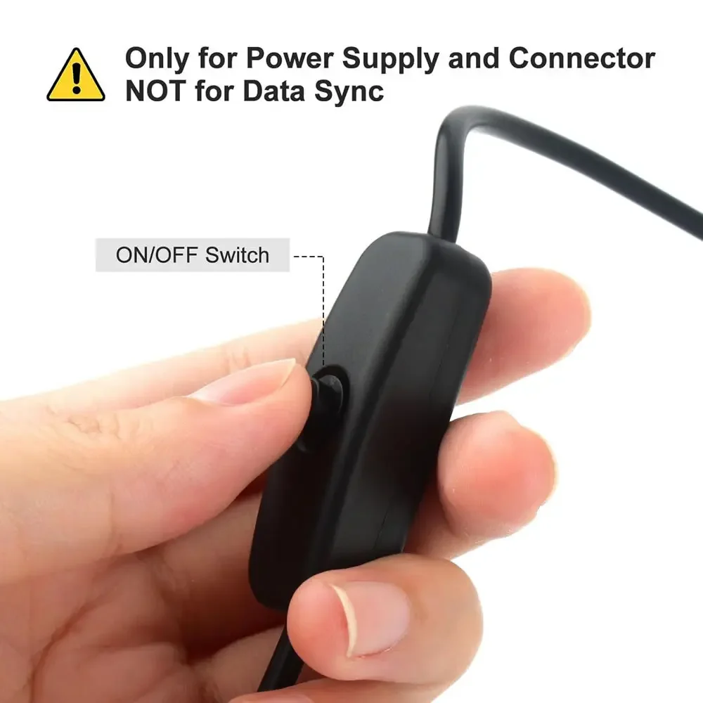 PD 65W Type-C to Type-C Power Switches Cable USB C to Type-C Charge Cable for Phone Laptop with On / Off Fast Charging Cable image 6