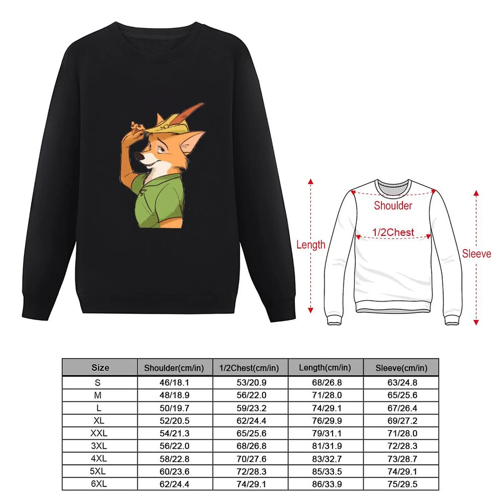 Robin Hood Cartoon Pullover Hoodie tracksuits men sweatshirt