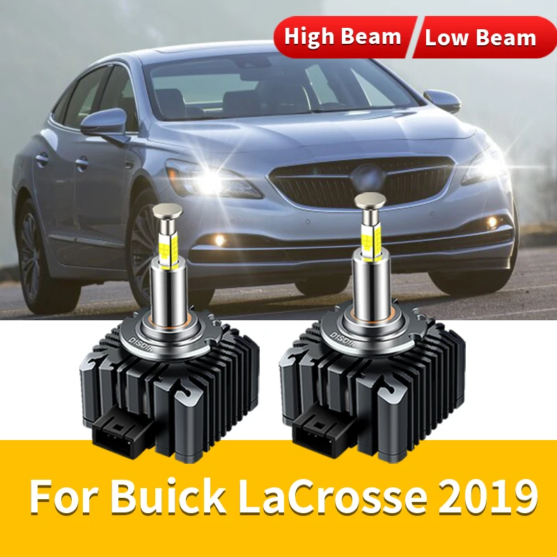 2Pcs 12V HID Bulbs Xenon 6000K White Led Headlight For Buick LaCrosse 2019 32000LM Replacement Canbus No Error Car Lamp