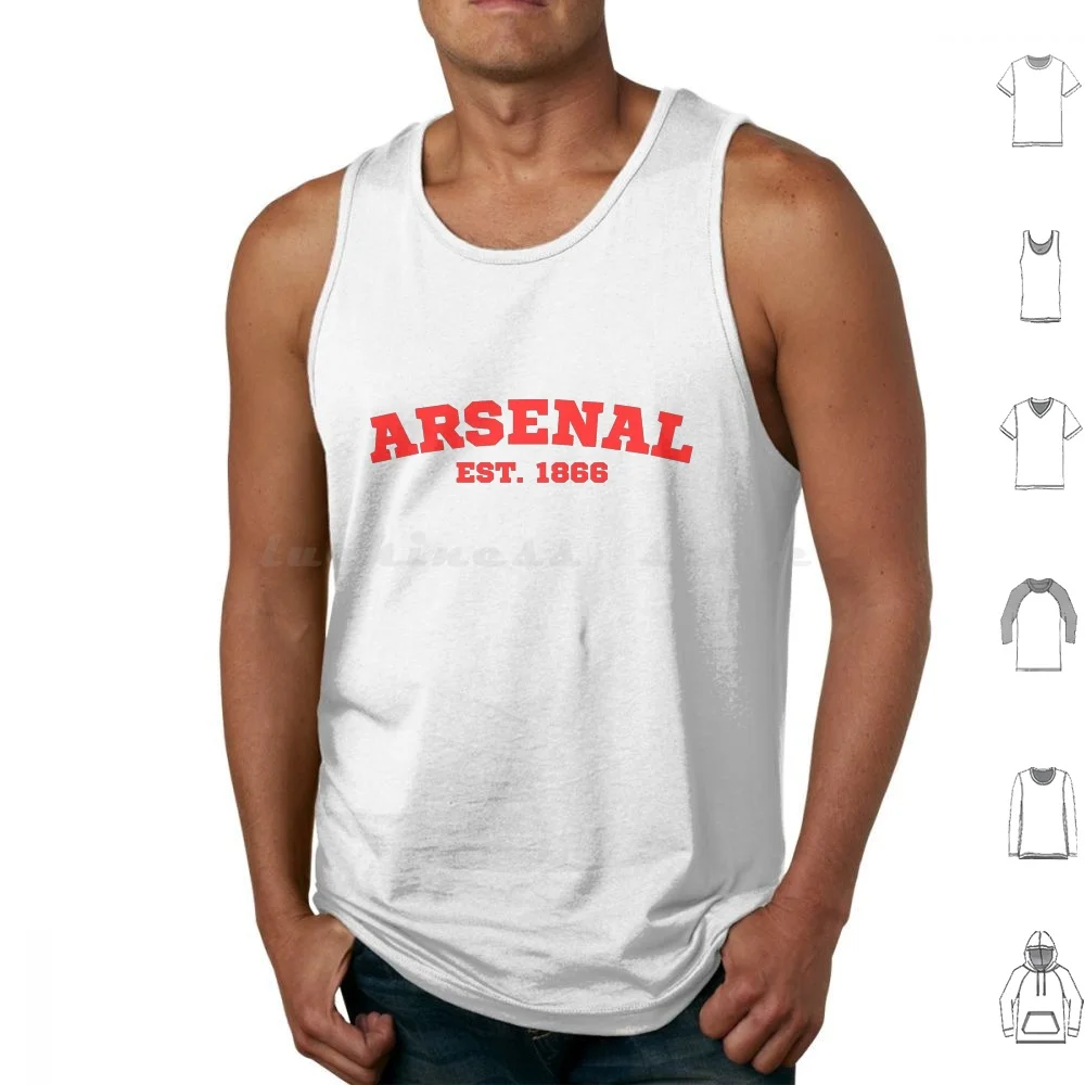 Est. 1866 estilo universitário regatas colete sem mangas fã Arsene Wenger Gunners Saka Buyako Saka Auba Aubameyang Odegaard The