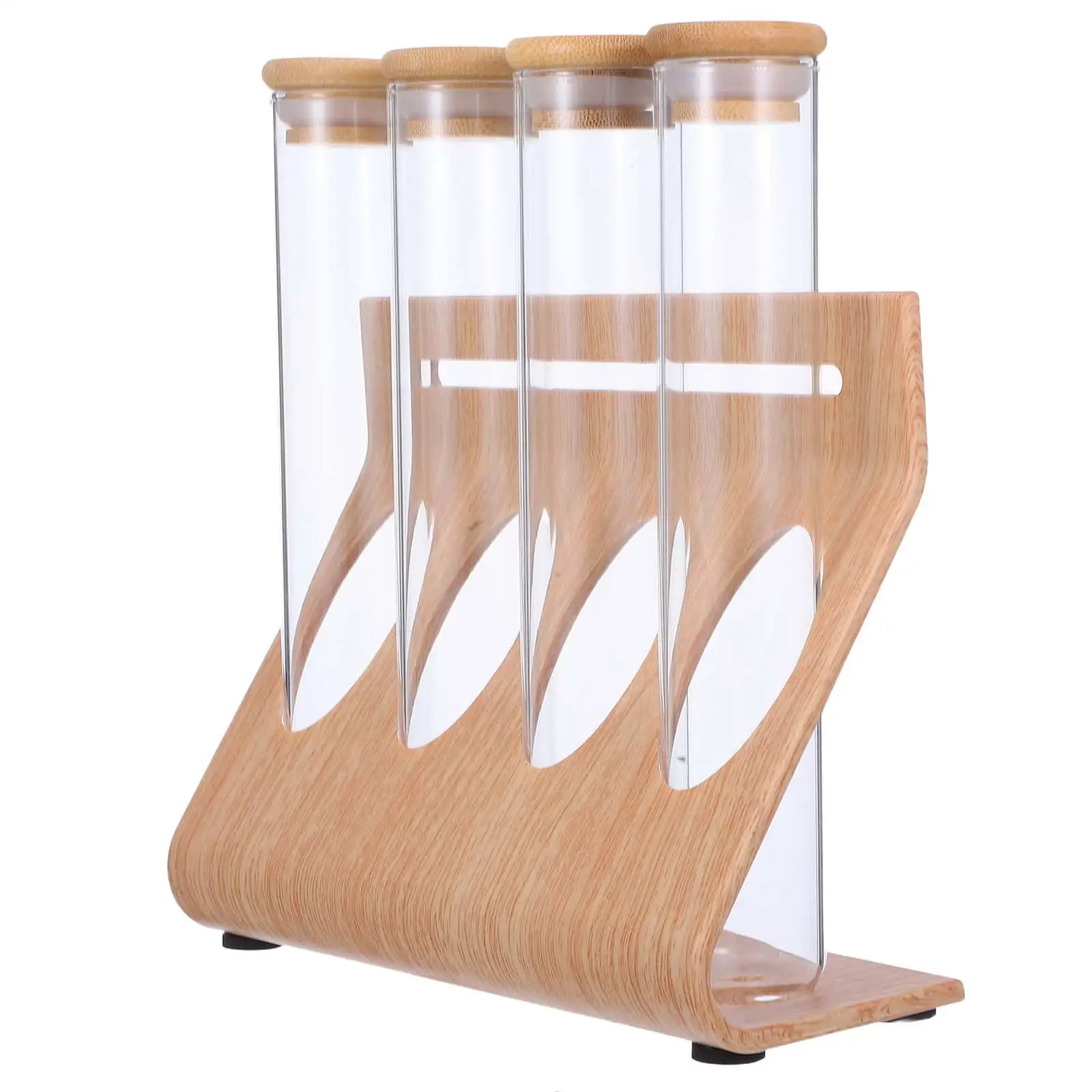 

Coffee Bean Display Jar Transparent Glass Tubes Lid Clear Tube Storage Container Test Tube Rack Glass Bottle Spice Storage