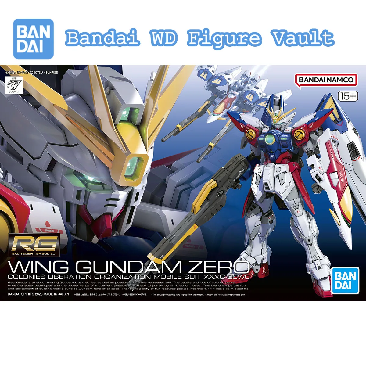 

Bandai официально лицензированный новый мобильный отчет Gundam Wing RG 1/144 XXXG-00W0 WING GUNDAM ZERO Коллекционная модель премиум-класса в подарок