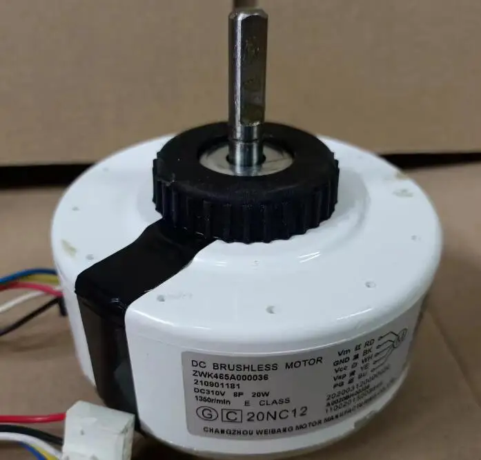 

New Hisense frequency conversion air conditioning DC motor fan 210901181 ZWK465A000036 SIC-37CVJ-F120-10