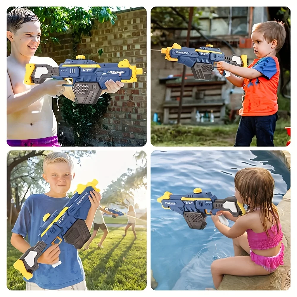 Electric Water Gun Powerful Water Blasters Squirt Guns Large-capacity Water Tank Summer Swimming Pool Outdoor Toy