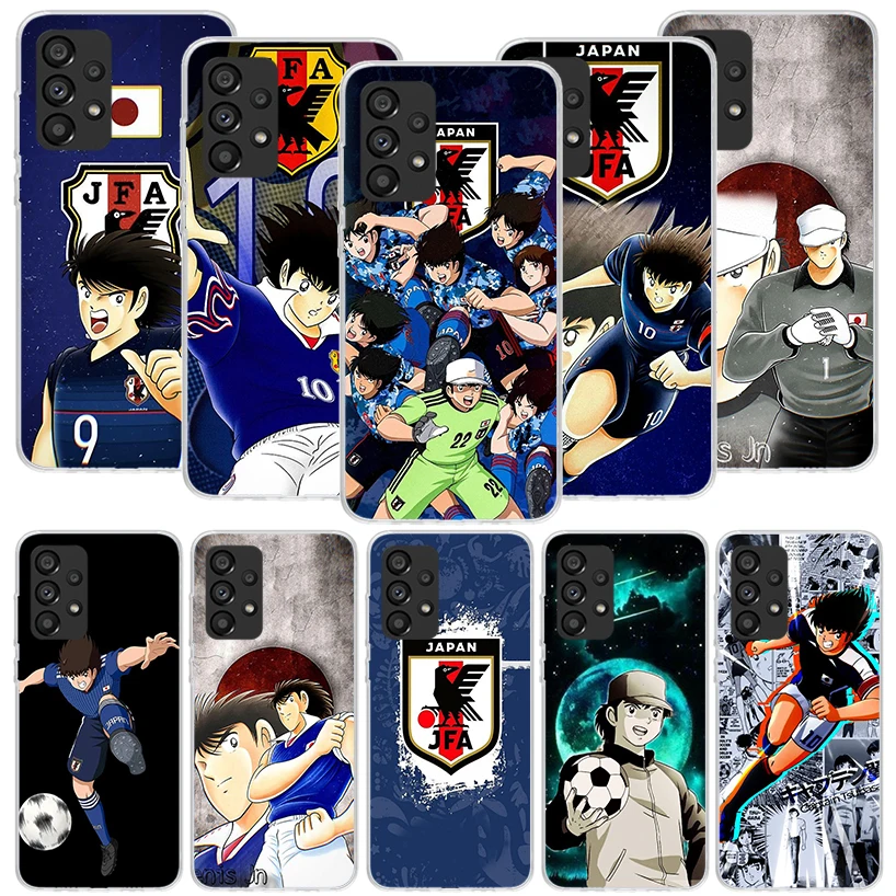 Captain Tsubasa Anime Phone Case for Samsung Galaxy A15 A14 A13 A12 A55 A54 A53 A52 A35 A34 A33 A32 A25 A24 A23 A22 A05S A04S A0