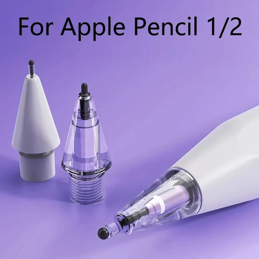 Наконечники для карандашей 4B 2B HB для Apple Pencil 1/2 Gen, сменные наконечники с кристаллами и бриллиантами, противоизносостойкие наконечники