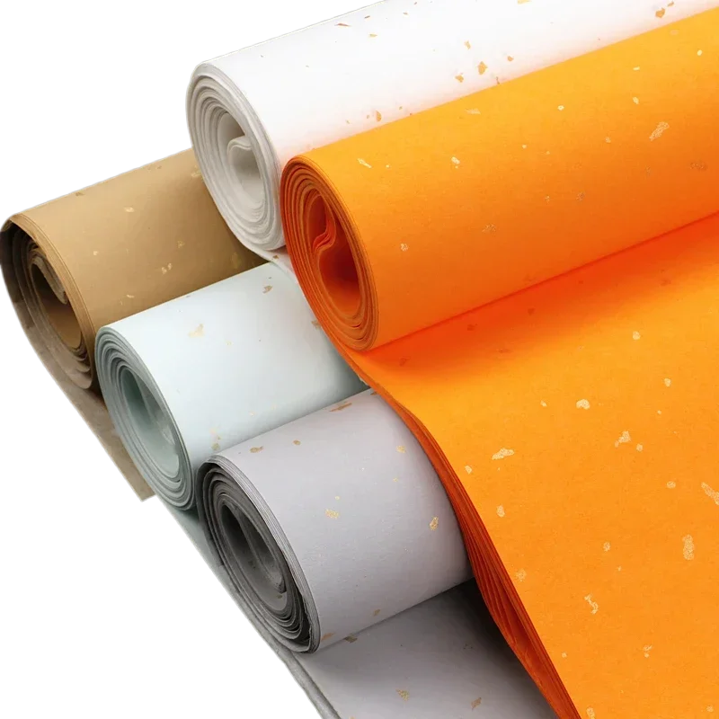 

10 Sheet 48*180cm Calligraphy Xuan Paper Rijstpapier Painting Half-Ripe Rice Paper Carta Di Riso with Pattern Paper Craft Supply
