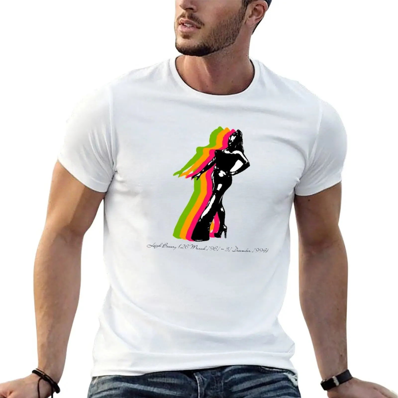 Camiseta Leigh Bowery para hombre, camisetas de anime de verano para hombre, camiseta de algodón para hombre