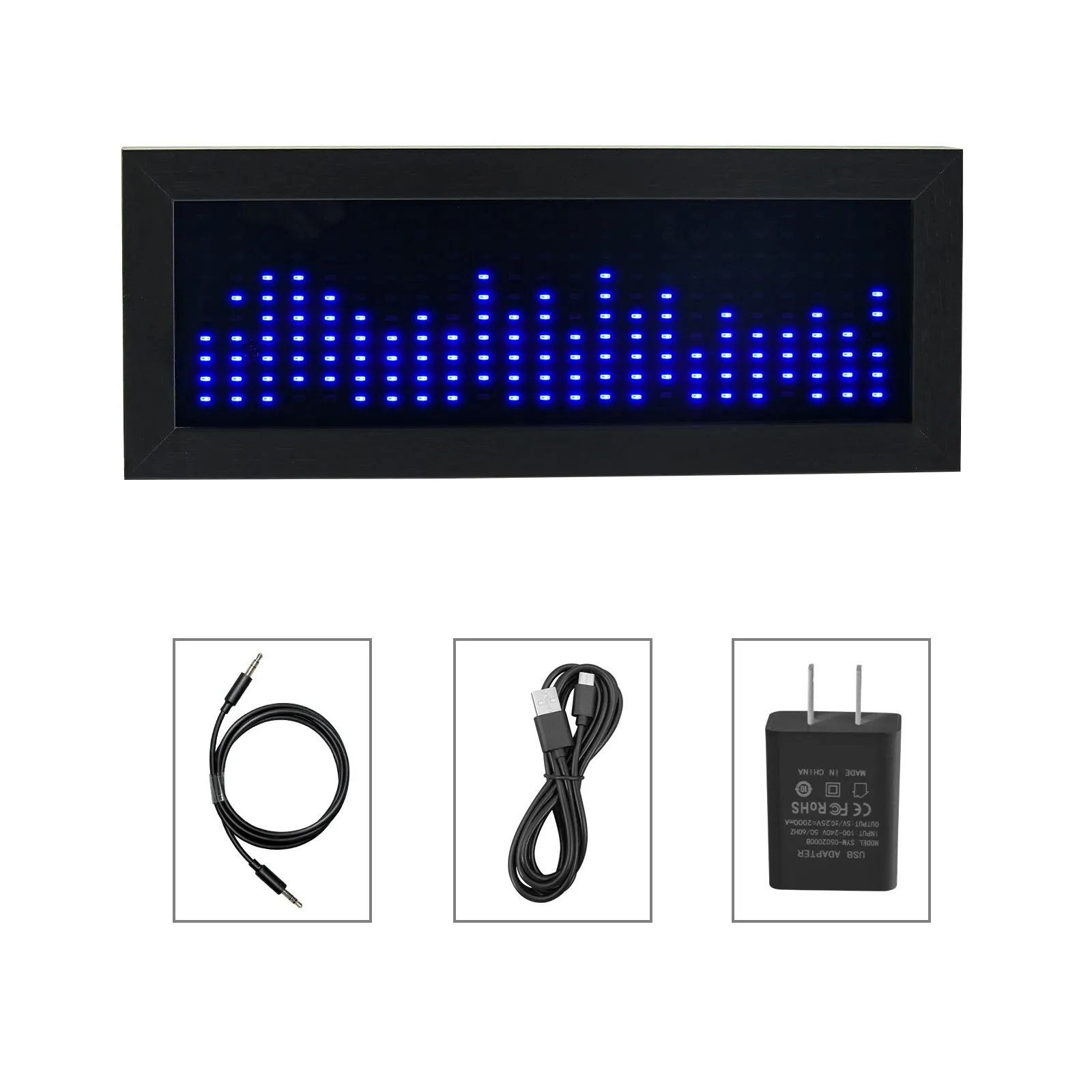 HiFiAMP Heareal MS1 LED Music Spectrum Light Voice Control Pickup Dual Channel Input Rhythm Light