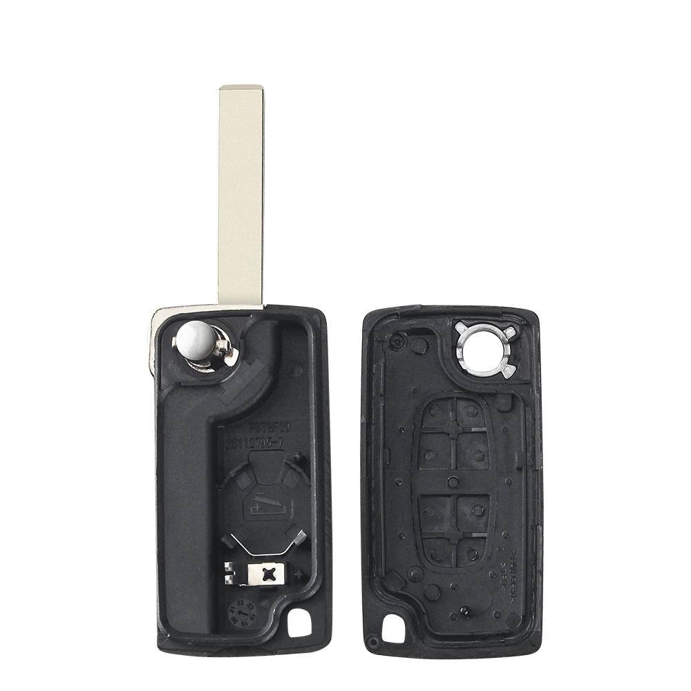 KEYYOU 2 pulsanti Flip pieghevole chiave auto a distanza Shell Case per Citroen C2 C3 C4 C5 C6 C8 Xsara Picasso CE0536