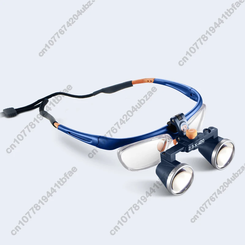 FD-503G 2.5X/3.5X Two-way Screw Thread Loupe Binocular Galileo Frame Loupe Magnifier Glasses Work distance 420MM Y