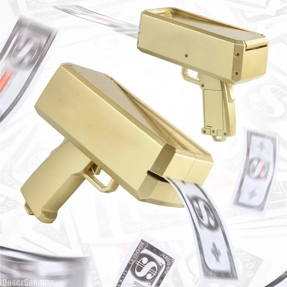 

Banknote Gun Game Toys Pistol Party Golden Money Gun Toy for Cash Funny Toys Wedding Golden Money Gun Celebrate Toy