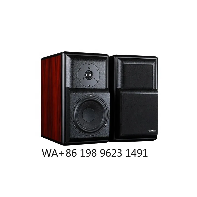 Hi-Fi Bookshelf Speaker 1.1 Inch Tweeter 7 Inch Mid-bass 2-Way 2 Drivers Rear Bass Reflex Design Home Entertainment Audio