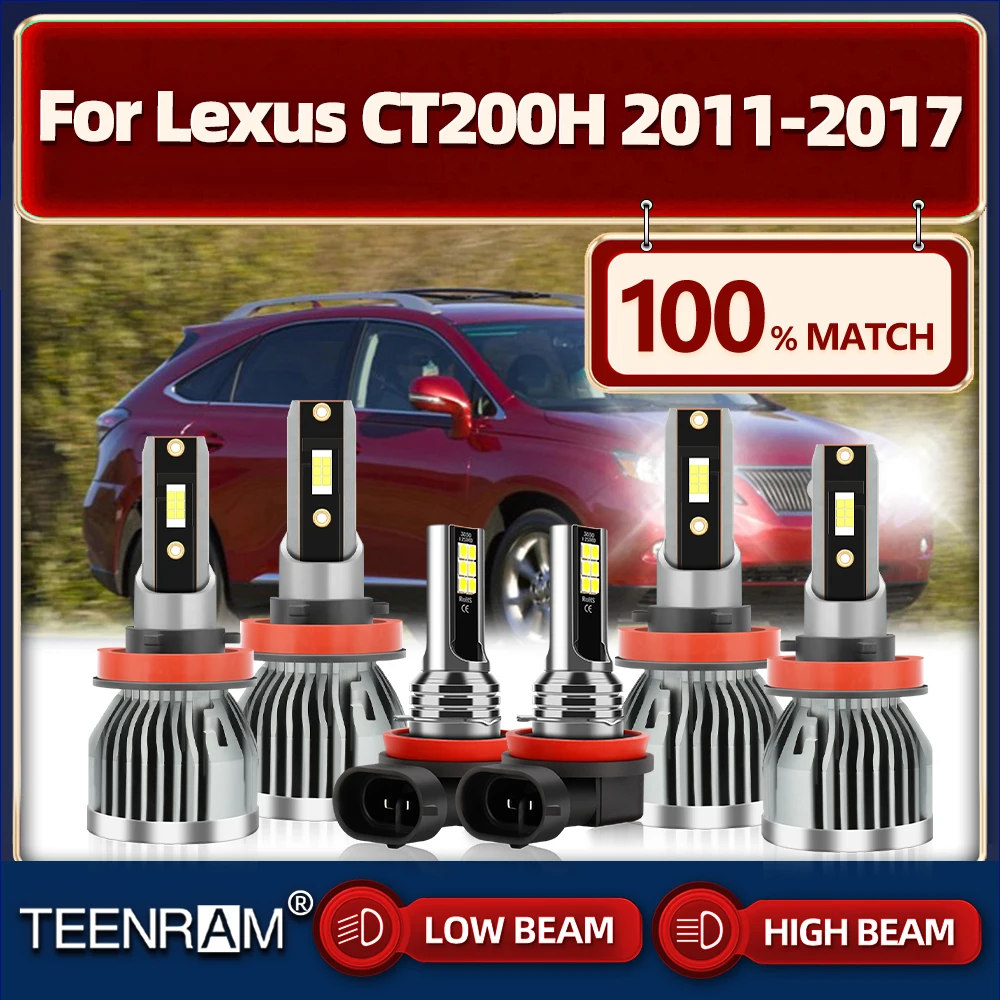 

360W LED Headlight Bulbs 60000LM Auto Lights 12V Turbo Car Fog Lamps For Lexus CT200H 2011 2012 2013 2014 2015 2016 2017