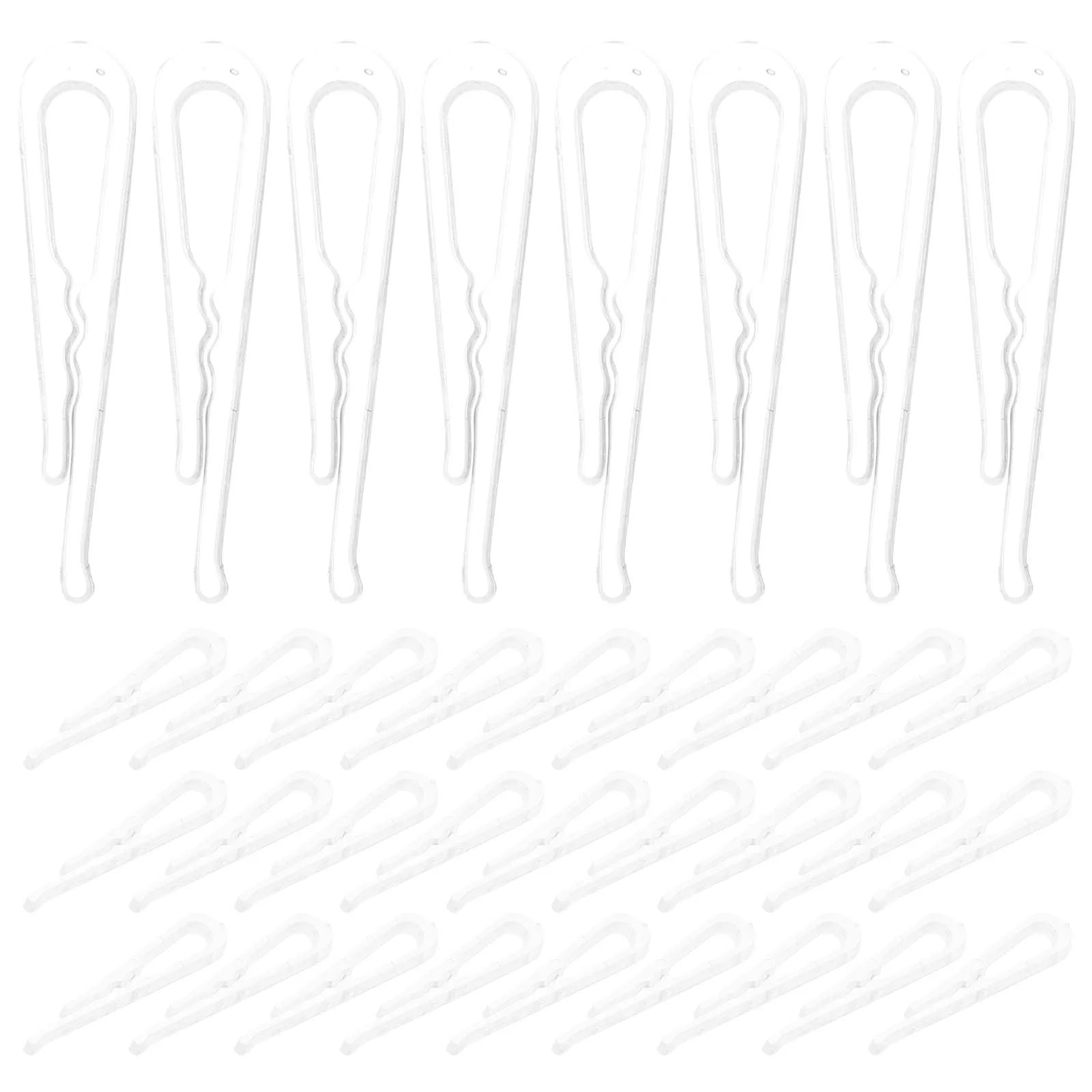100Pcs Shirt Sleeve Clips Alligator Style Plastic Garment Clips for Shirts Pants Skirts Socks Thermal Clothes Secure Folding