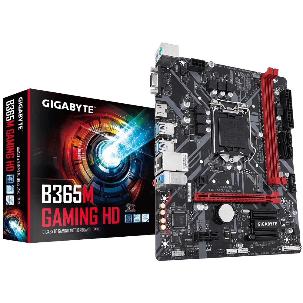 New Gigabyte TUF B365M Gaming HD  LGA1151  DDR4 HDMI WiFi M.2 mATX Motherboard