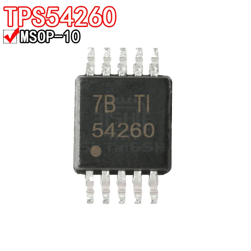 5PCS TPS54260DGQR package SOP-10 Silkscreen 54260 buck converter chip IC