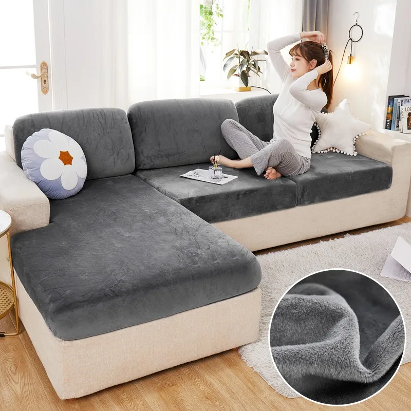 Adjustable Elastic Sofa Covers for Living Room Chaise Lounge Corner Extendable Convertible Protective Couch Cushion Seat Cover