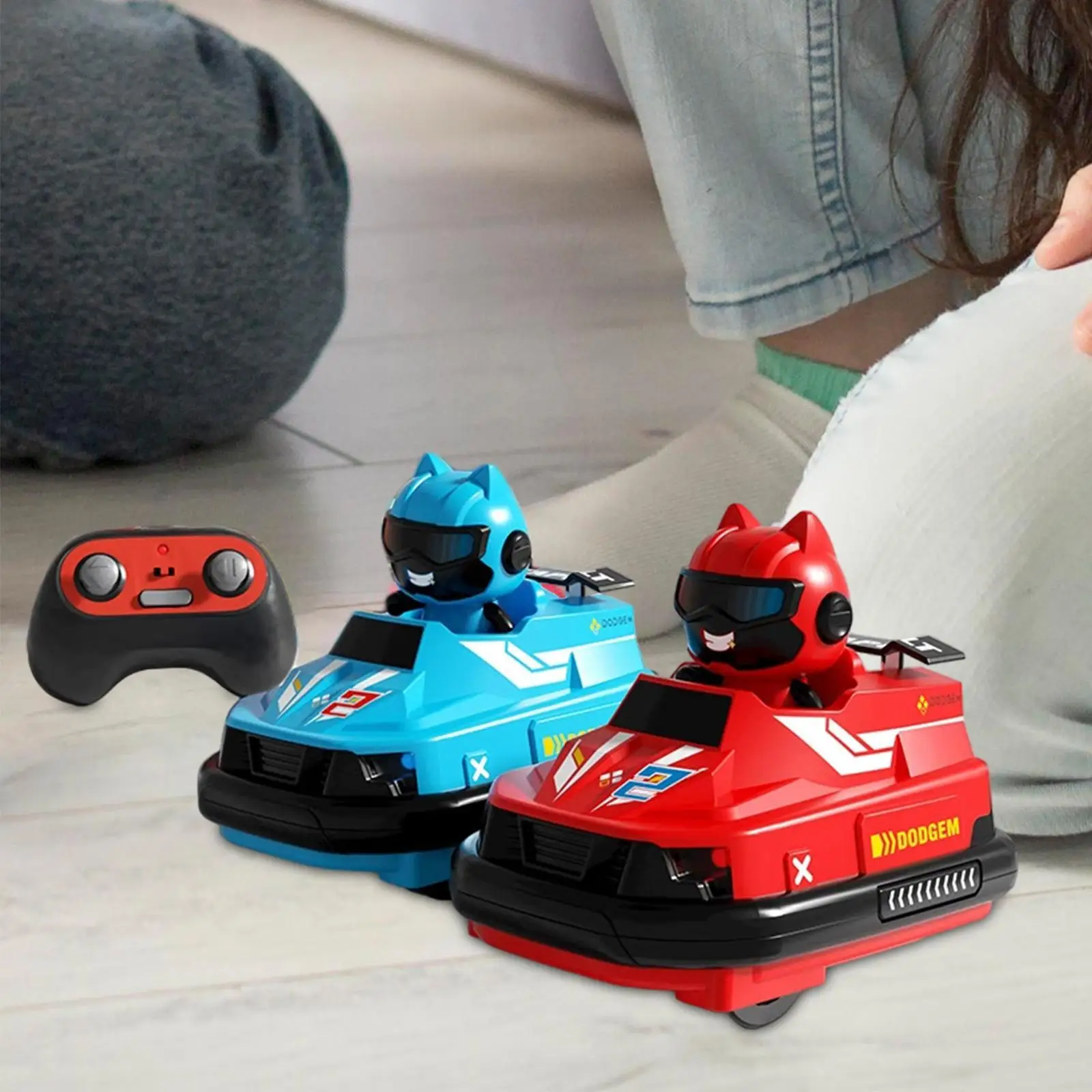 

Remote Control Bumper Cars with Music Light for Teens Children Boys Girls
