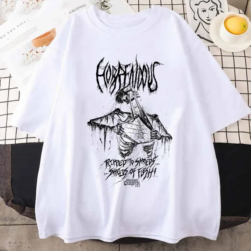 Gothic Female Punk Dark Streetwear T-Shirt Y2K T Shirt Punk Style Short Sleeve O Neck Summer Sport Shirt Fashion Jogging Top