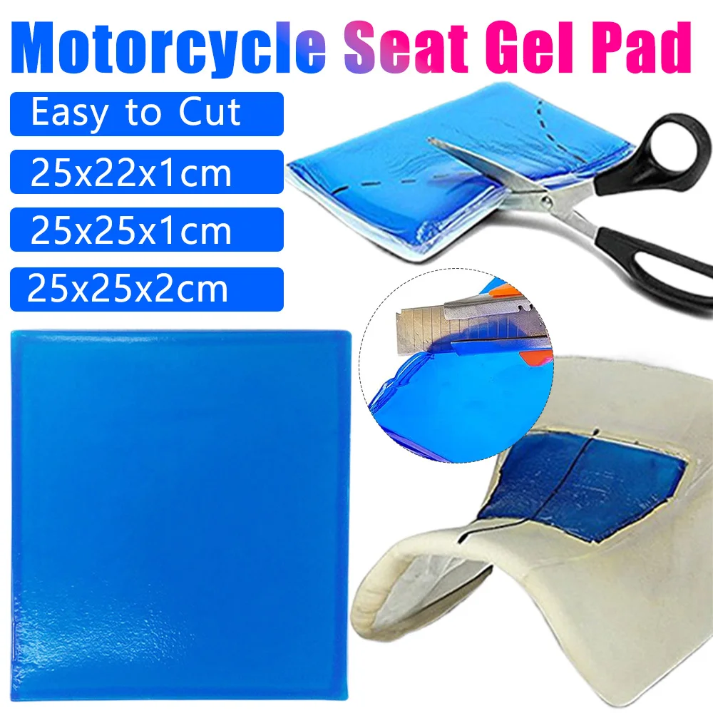 DIY Motorcycle Seat Gel Pad Shock Absorption Mat Soft Cushion For Motorcycle Car Chair Cushion Motorcycle Accessories