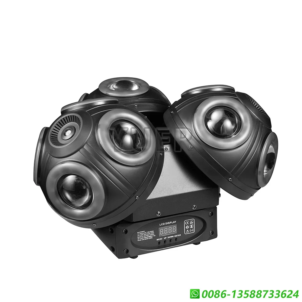 LED Beam 3Heads Moving Head 12x10W LED RGBW With RG Laser Pixel 3in1 Effect Stage Lighting Dj Disco Party KTV Club Indoor Lamp