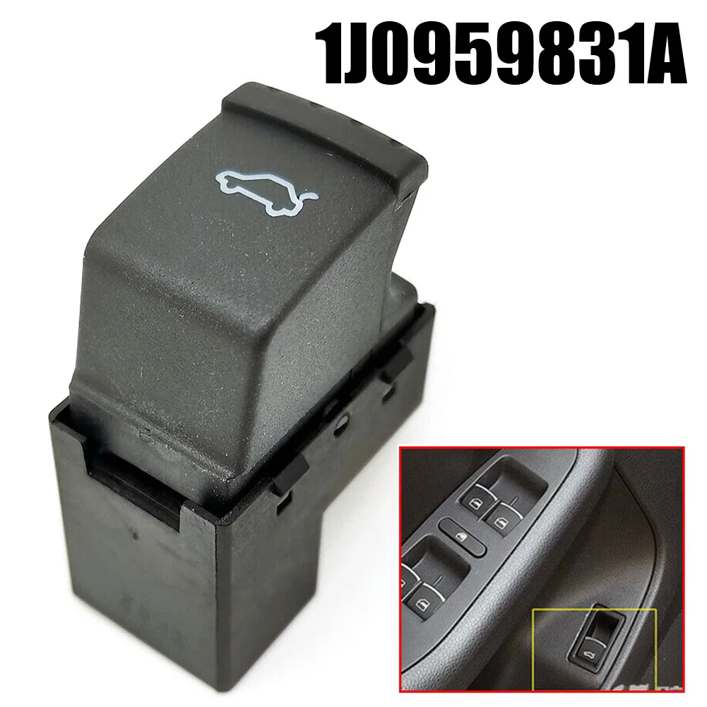 1pc Car Black Plastic Trunk Release Switch Tailgate Opening Button For Passat B5/B5.5 1996-2005 For Golf 1J0959831A Wear Parts