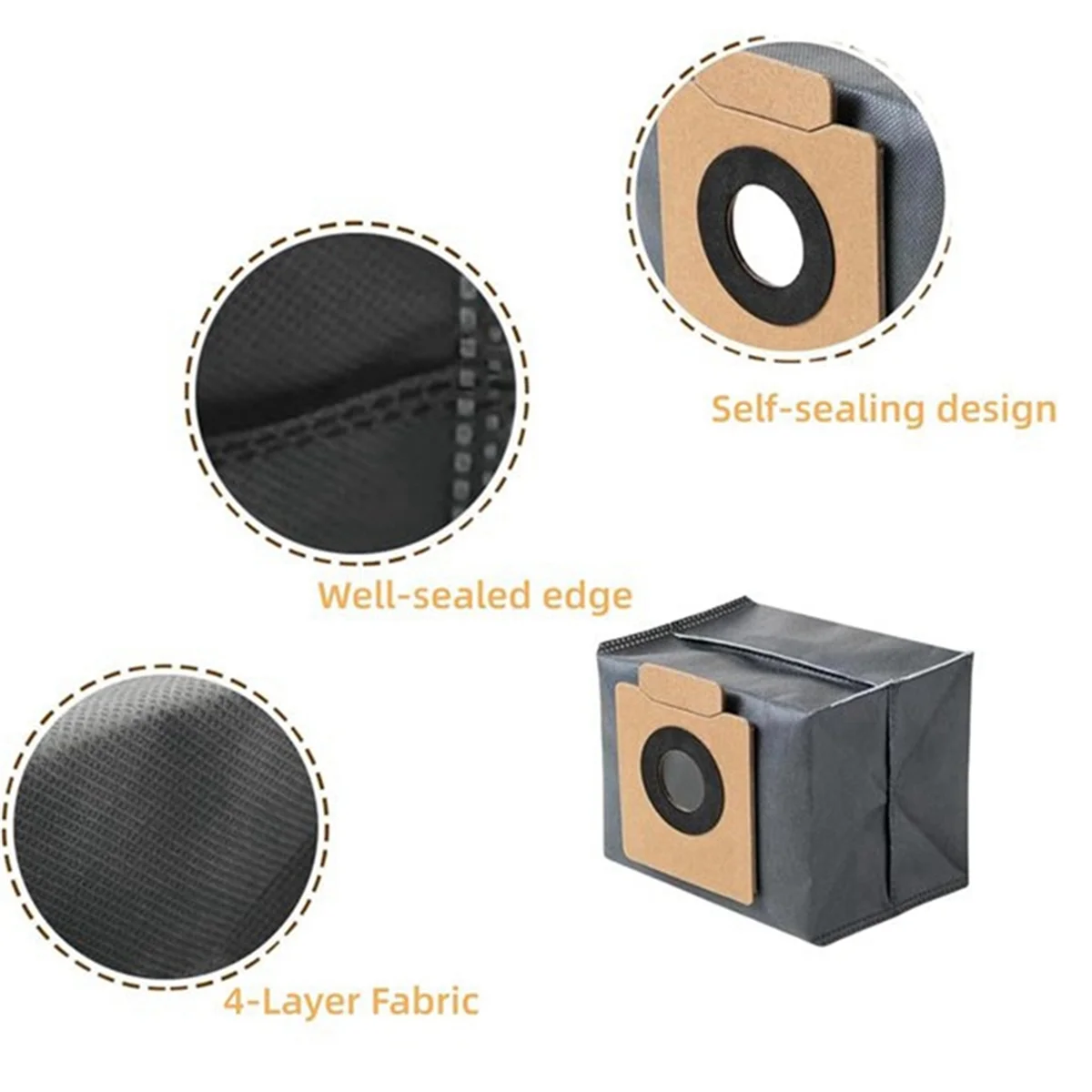 For X10 Pro Omni Robot Vacuum Replacement Parts Dust Bags