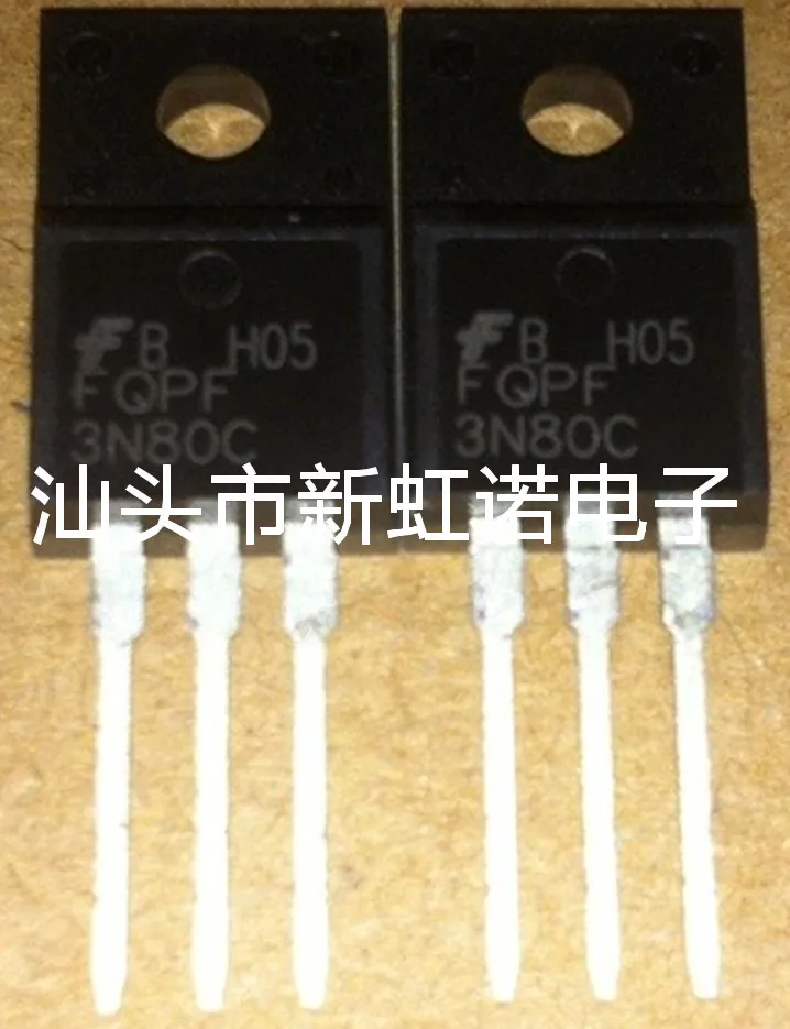 5Pcs/Lot New Original FQPF3N80C Triode Integrated Circuit Good Quality In Stock In Stock