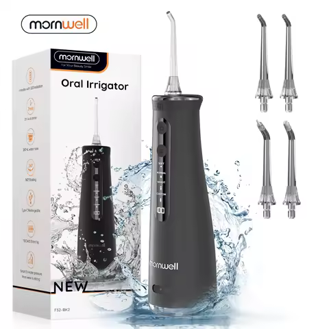 Mornwell F32 Oral Irrigator Dental Teeth Whitening Home Appliance Sonic Water Flosser 260ML Tank Teeth Cleaner Dental Water Jet