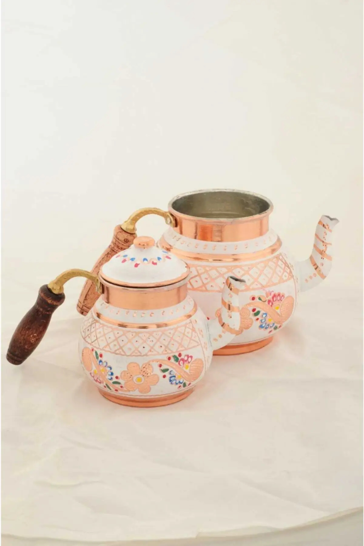 

DOLBOVI erchain embroidered copper teapot, teapot set Cooper Tea Pots Handmade