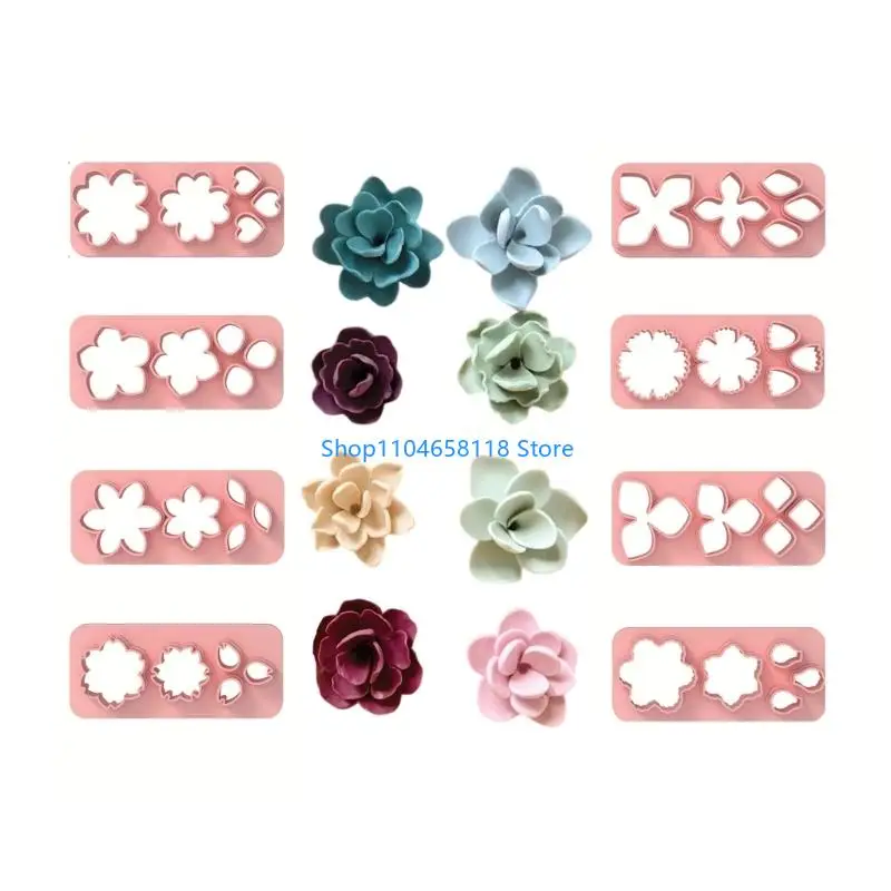 

Reusable Flower Jewelry Molds 8PCS Craft With Petal Shapes Earring Making Molds For Handmade Earrings Creation