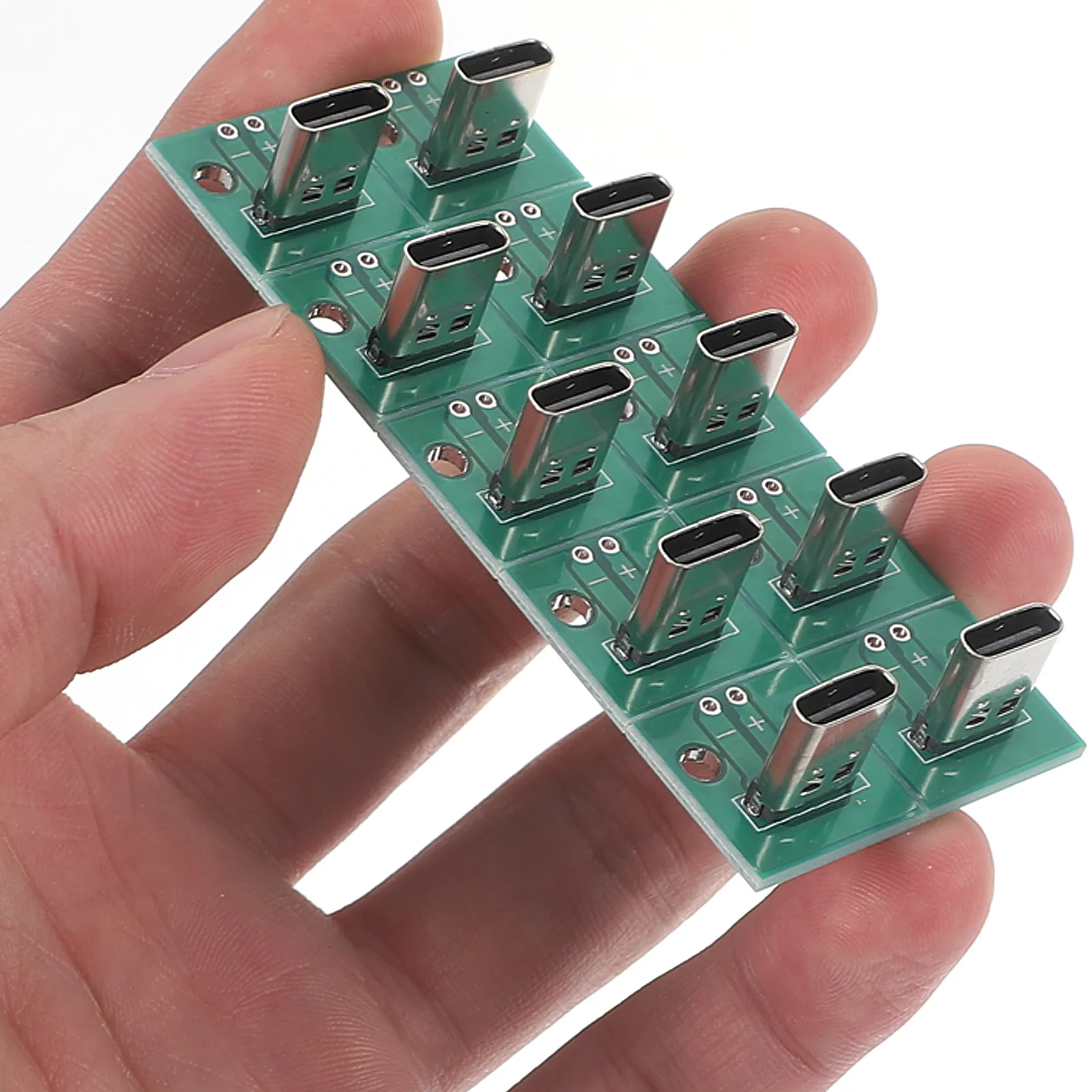 

10 Pcs Seat TYPE-C Female Adapter Board Converter Zinc Alloy Connector Usb Adaptor